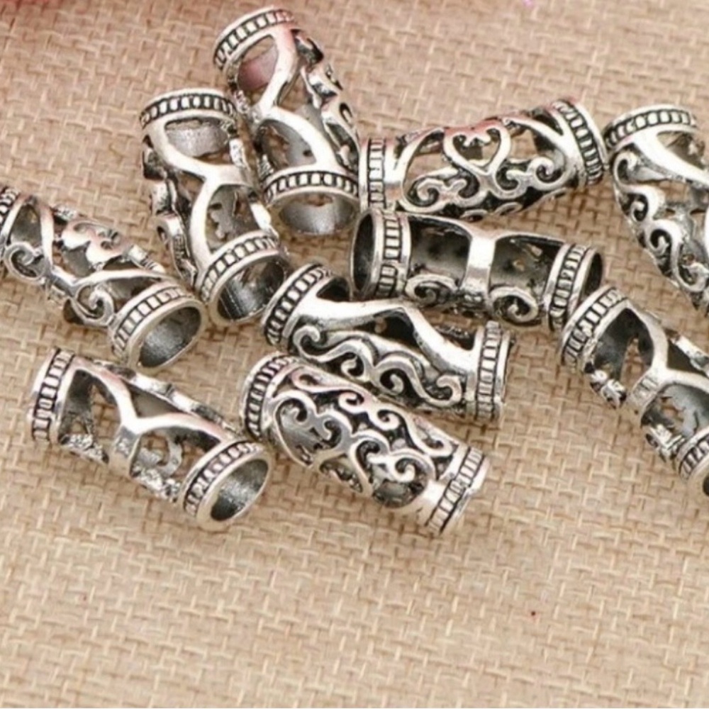 Silver hair, Dreadlock, or Braid Decorations  Jewelry NEW 15 pieces for $15!